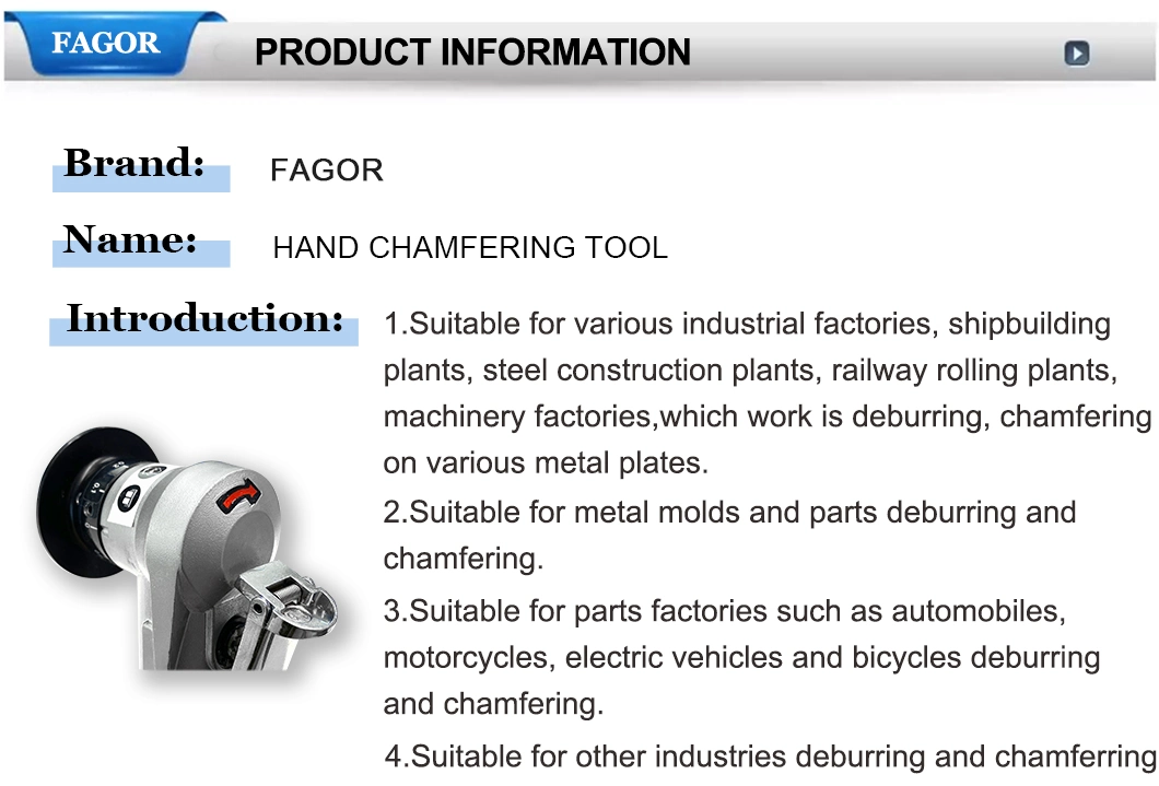 Portable Pipe Beveling Plate Aluminum Alloy Air Pneumatic Chamfer Machine