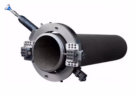 Máquina portátil de corte y biselado de tubos, cortador neumático de marco dividido